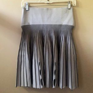 Opening Ceremony High-Waisted Pleated Skirt Grey